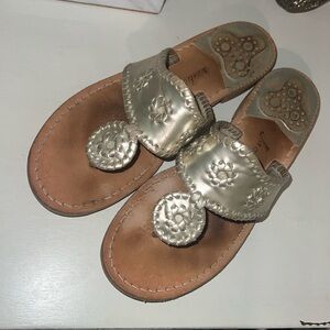 Jack Rogers Flat Sandal - Platinum